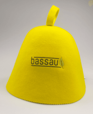 Czapka Bassau do sauny Żółta