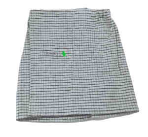 Kilt w kratę z logo Bassau