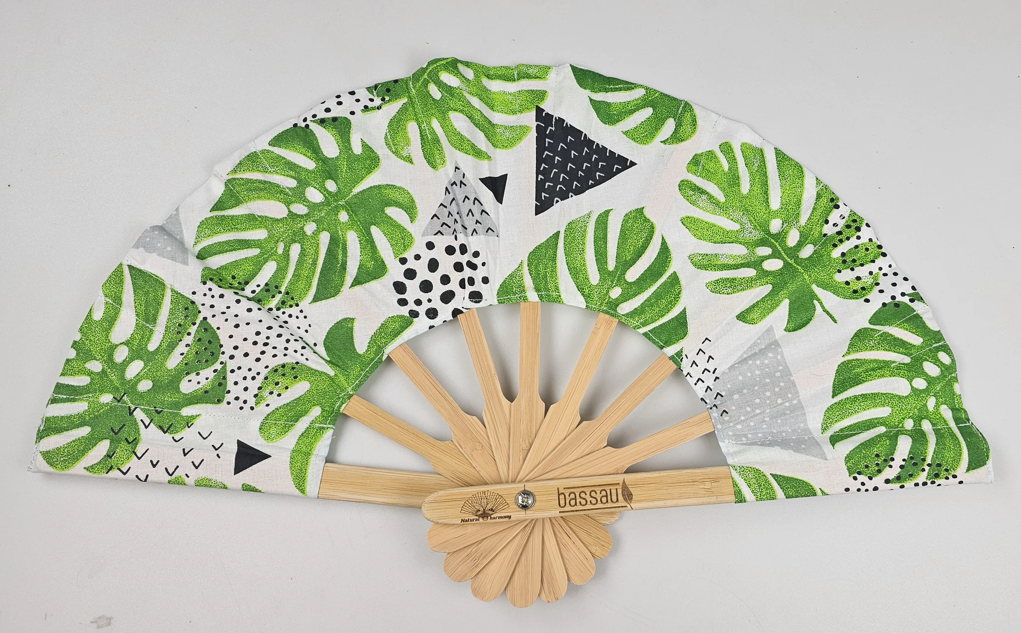 Wachlarze Natural Harmony "Zielone liście"