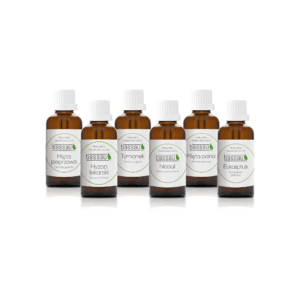 Zestaw 6 olejków inhalacyjnych Pure AROMA